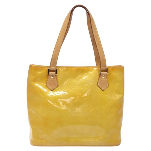 LOUIS VUITTON Monogram Vernis Houston Hand Bag Beige M91004 - Picture 2 of 13